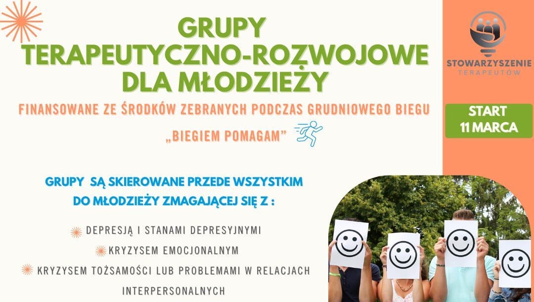 Startują bezpłatne grupy dla młodzieży finansowane z BIEGIEM POMAGAM 3!
